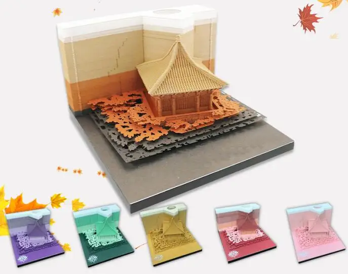 

3D Paper Model Paper Chinese Pavilion Architecture Model Home Office Desk Decoration Gift Promotion
