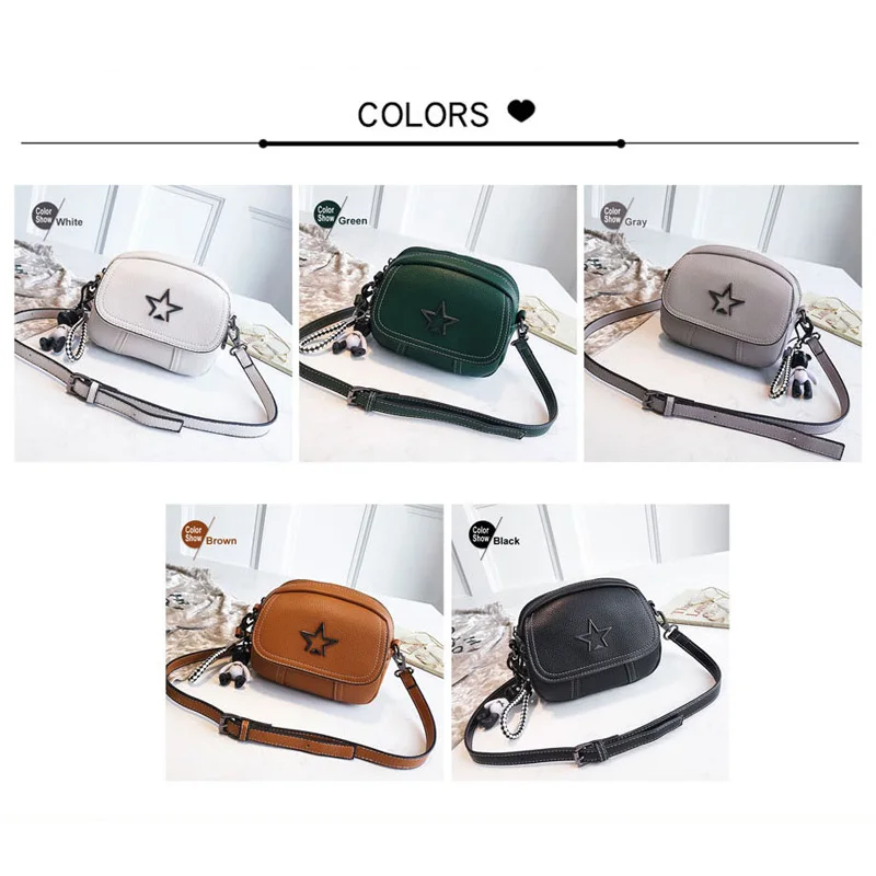 Beibaobao Flap PU Leather Mini Handbag Hotsale Lady Shoulder Bag Women Satchel Shopping Purse Messenger Crossbody Bags Star