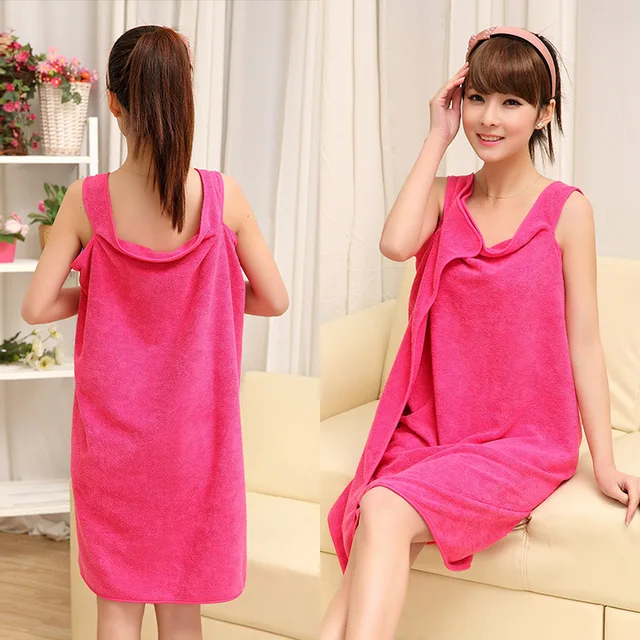 Sexy Women V Neck Bath Towel Soft Comfortable Beach Wear Home Textile