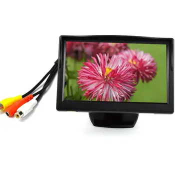 

HD TFT LCD 5 inch Digital Screen Monitor Image Transfer Auto matically Monitor car-detector Rearview Camera Multi-language