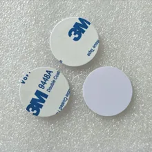 Диаметр 28 мм RFID пассивная ID Монета карты EM4100 ID Монета бирка, ID Монета этикетка, TK4100 монета карта с 3 м обратно клей