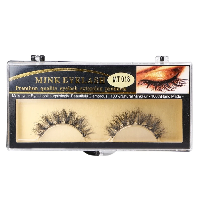 

1 Pair Handmade Horse Hair Natural Long False Eyelashes Eye Lashes Makeup Tool with High Quality Hand Made For party and dails
