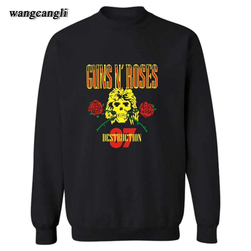 Рок группа GUNS N ROSES Толстовка Осень зима Модные мужские и женские толстовки с