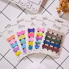 20 шт./компл. яркие многоцветные заколки для волос конфетный цвет милые симпатичные Шпильки Металл многоцелевой BB заколки для волос аксессуары