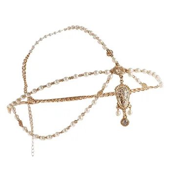 

Cross-border Source Manufacturers Wholesale Bohemian Drilled Pearl Fringed Hair Straps