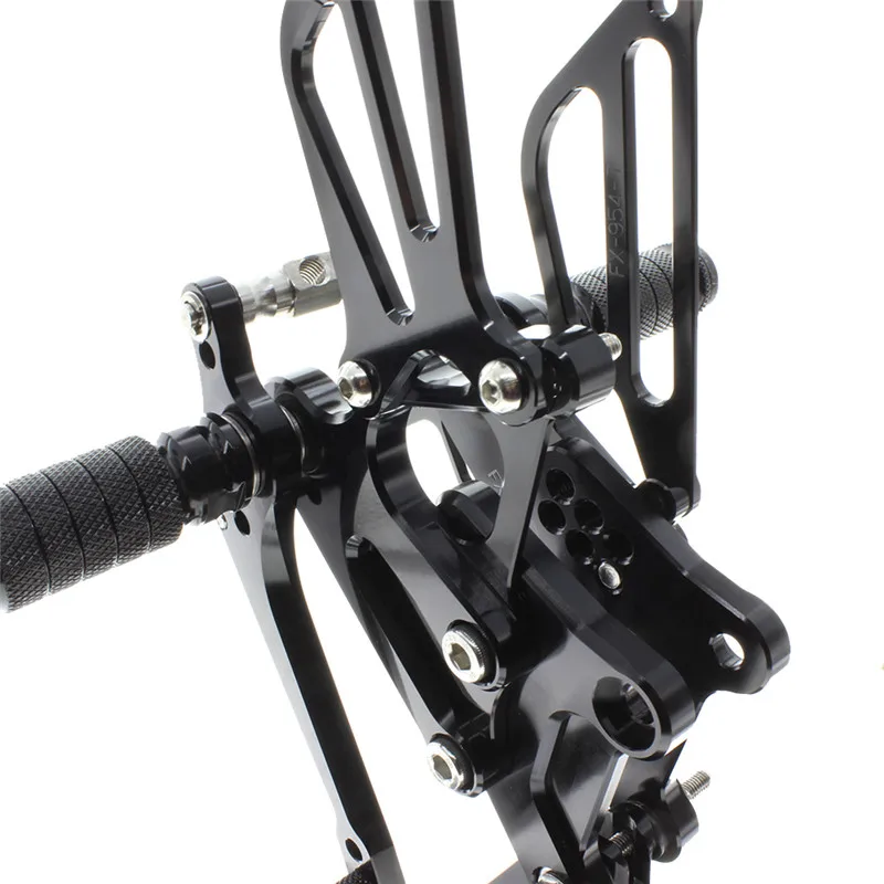 FXCNC Aluminum Adjustable Motorcycle Rearsets Rear Set Foot Pegs Pedal