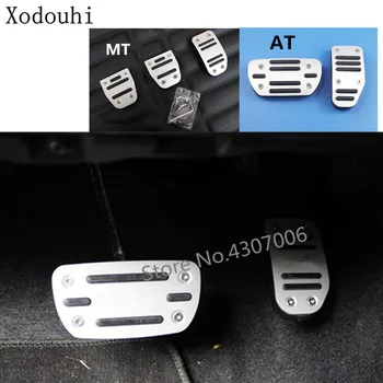 

car styling cover Aluminium alloy foot Gas/petrol/oil Brake Rest trim Pedal For Toyota Vios/Yaris sedan 2014 2015 2016