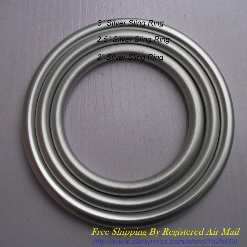 

Free Shipping 5 pairs 2" 2.5" 3" Size available Silver Wholesale Ring Sling Rings DIY Your Sling Wraps for Babies