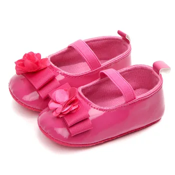 

Popular Princess Flower Firstwalker Baby Shoes Infant Toddler Chaussure Soft Sole Solid Crib Sneakers Knot-Bow Bebe Sapatos