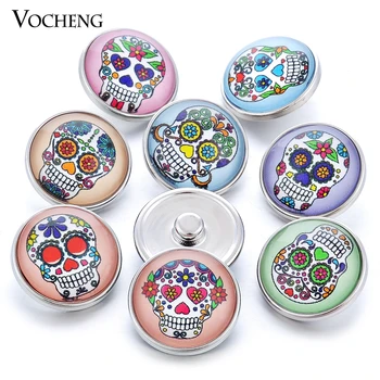 

Vocheng Snap Charms Skull Button 18mm Interchangeable Jewelry Vn-937