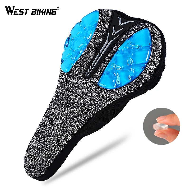 VOSAREA Gel Bike Seat Cover Bicycle Saddle Pad 3D Soft Cycling Seat Cushion Cover for Outdoor Biking VOSAREA Gel Bike Seat Cover Bicycle Saddle Pad 3D Soft Cycling Seat Cushion Cover for Outdoor Biking