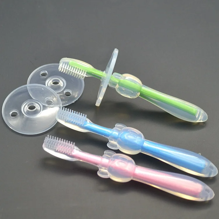Buy Silicone Baby Toothbrush Infants Kids Soft Safe