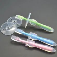 Silicone Baby Toothbrush Infants Kids Soft Safe Bendable Teether Training Teeth Toothbrush Brush Teething Baby Dental Care