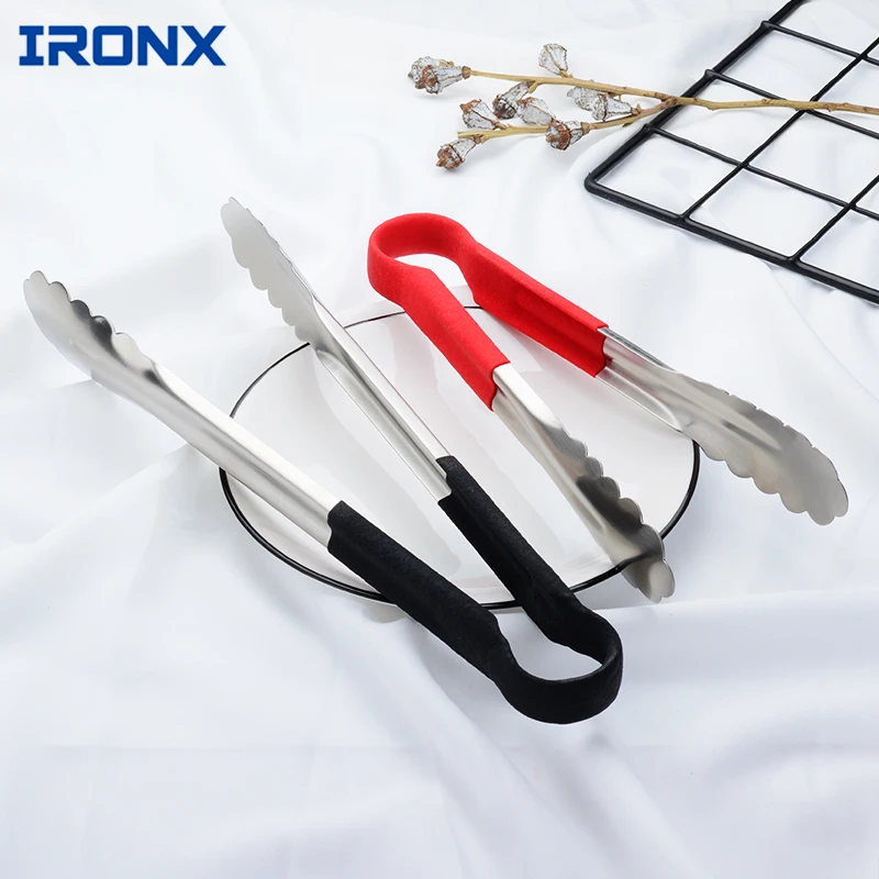 

Silicone Kitchen Tongs Cooking Tips Stainless Steel Salad & Grill Serving Tongs With Silicone Tips Kitchen Tool