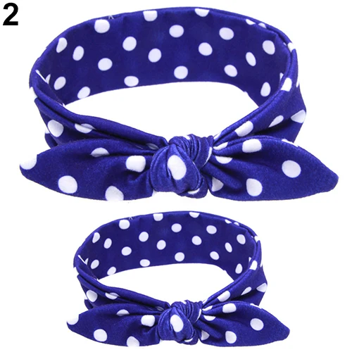 

Mom Daughter Rabbit Ear Print Headband Baby Hair Band Parent Child Headwear