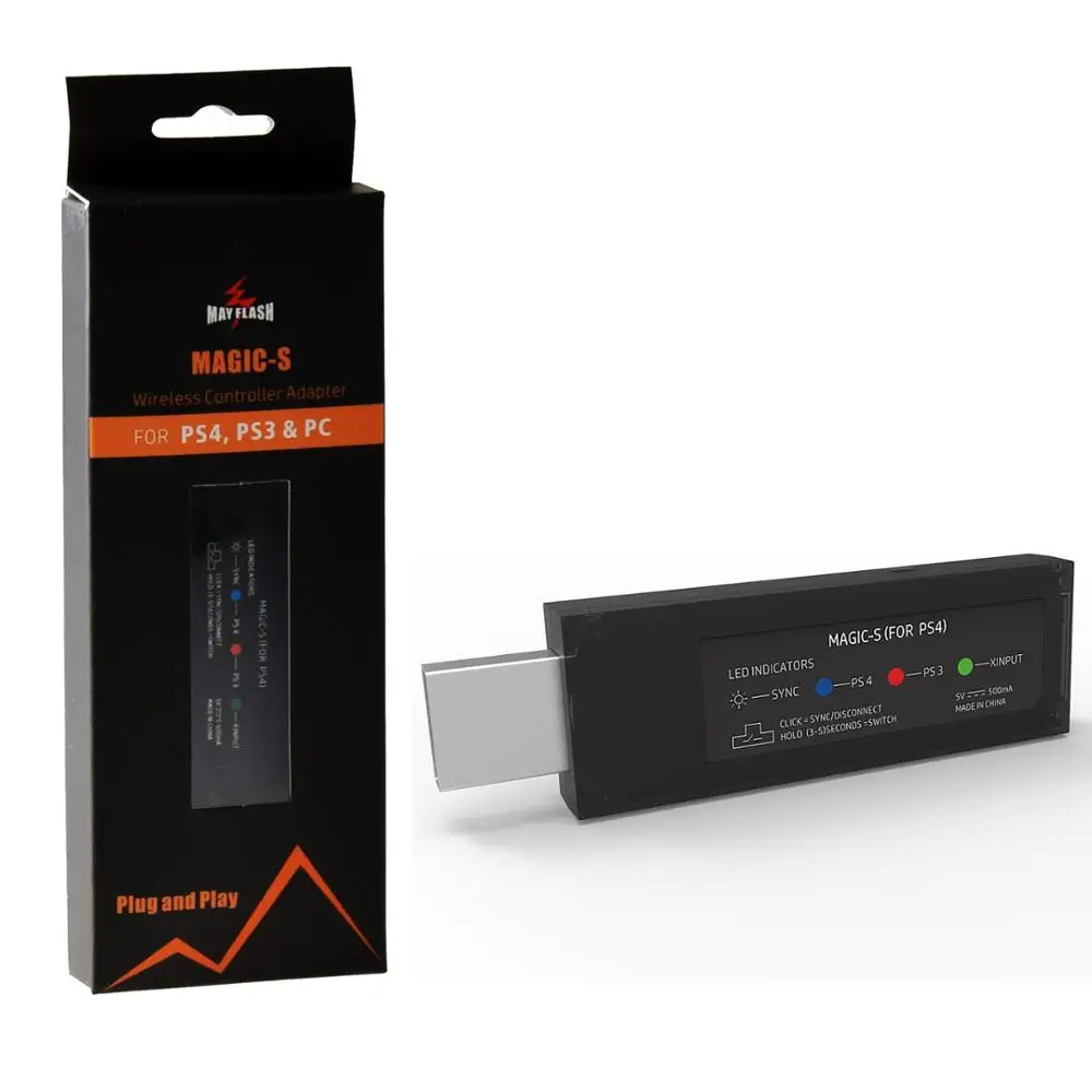 Mayflash Magic S USB беспроводной контроллер адаптер Fight Stick конвертер геймпада для PS4/PS3/PC