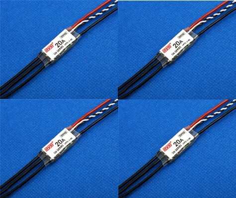 

DYS SN20A Mini 20A SimonK ESC OPTO 2-4S 20-500Hz for QAV210 250 280 Multicopters