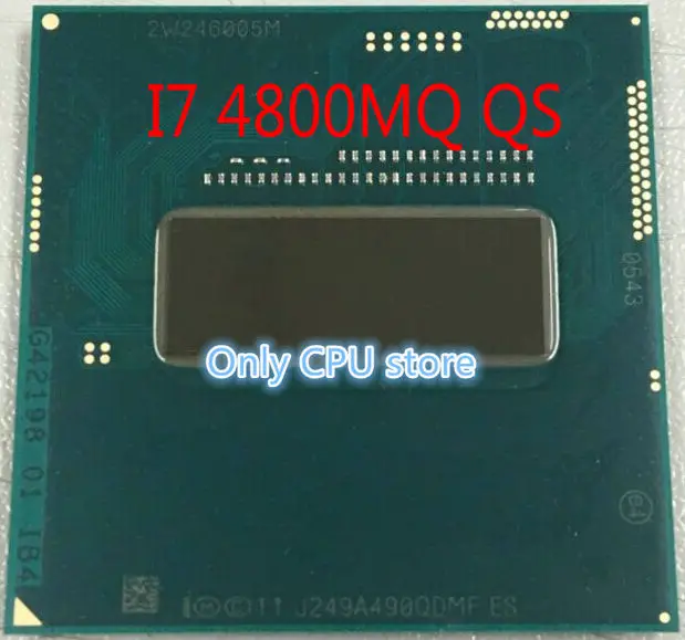 Процессор Intel Core I7 4800MQ QS QDMF cpu I7-4800MQ процессор 2,7 ГГц-3,7 ГГц L3 = 6 м четырехъядерный процессор