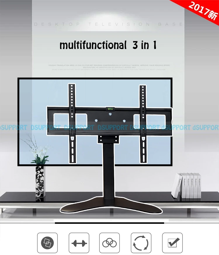 32-55 بوصة led lcd tv جبل الوقوف vesa ماكس 600x400 ملليمتر ماكس. تحميل 50 كجم التلفزيون الوقوف يتصاعد