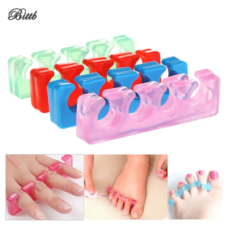 Bittb Silicone Toe Separater Pedicure Nail Polish Painting Finger