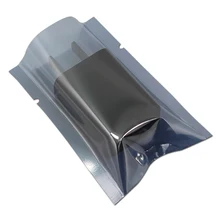 100pcs/Lot Antistatic ESD Shielding Open Top Package Bag Heat Seal Moisture Proof Anti Static Pouch Bags for Electronic Supplies