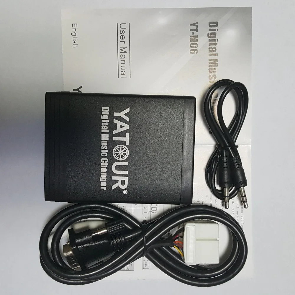 YATOUR Digital Music Changer YT M06 AUX USB MP3 WMA CD player adapter