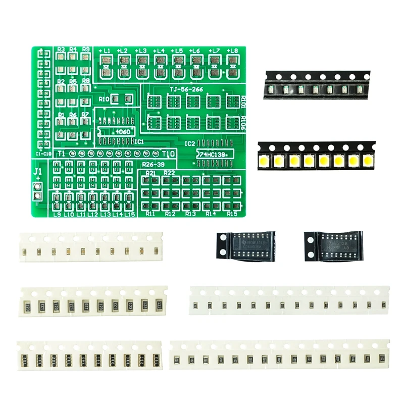 15 Channel Color Lamp Controller Kit 1801 Patch Component Welding Exercise Board Bulk Electronic Manufacturing Kit
