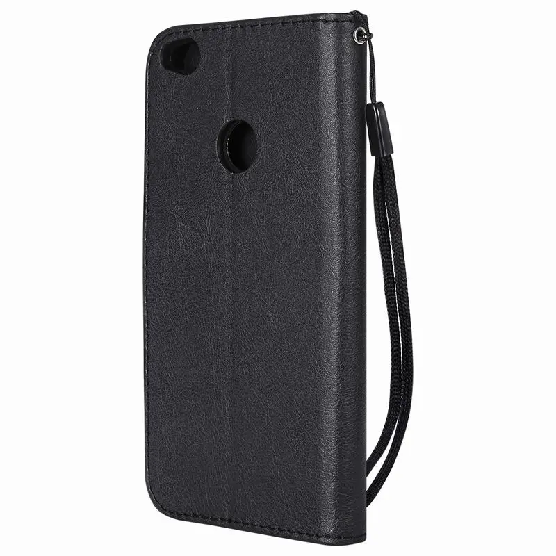 Leather Case For Huawei P8 Lite Case Cover Huawei P9 Lite Phone Case Wallet Card Slot Flip Cover For Honor 8 Lite Case