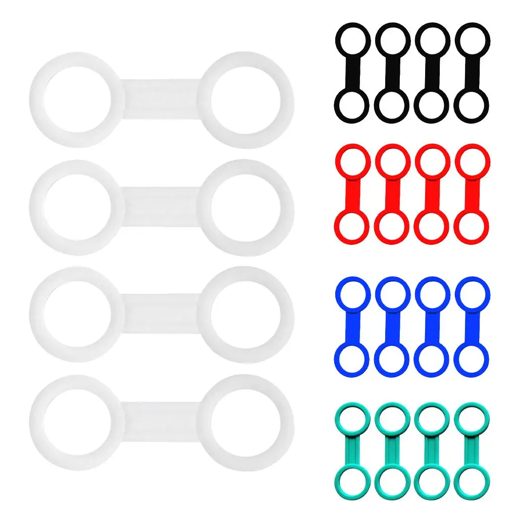 4pcs Silicone Rubber Snorkel Keeper Clip Attaching to Scuba Dive Mask for Water Sports Snorkeling Diving Surfing Accessories