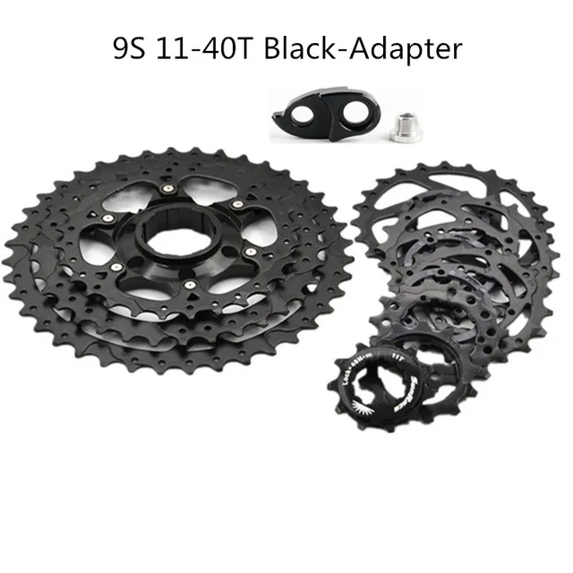 Sunrace CSM990/9-11-40 T/11-36 T черный/Серебряный велосипедная кассета для Shimano SRAM для в соответствии со стандартами SGS/GS переходник маховика - Цвет: 11 40T Black Adapter