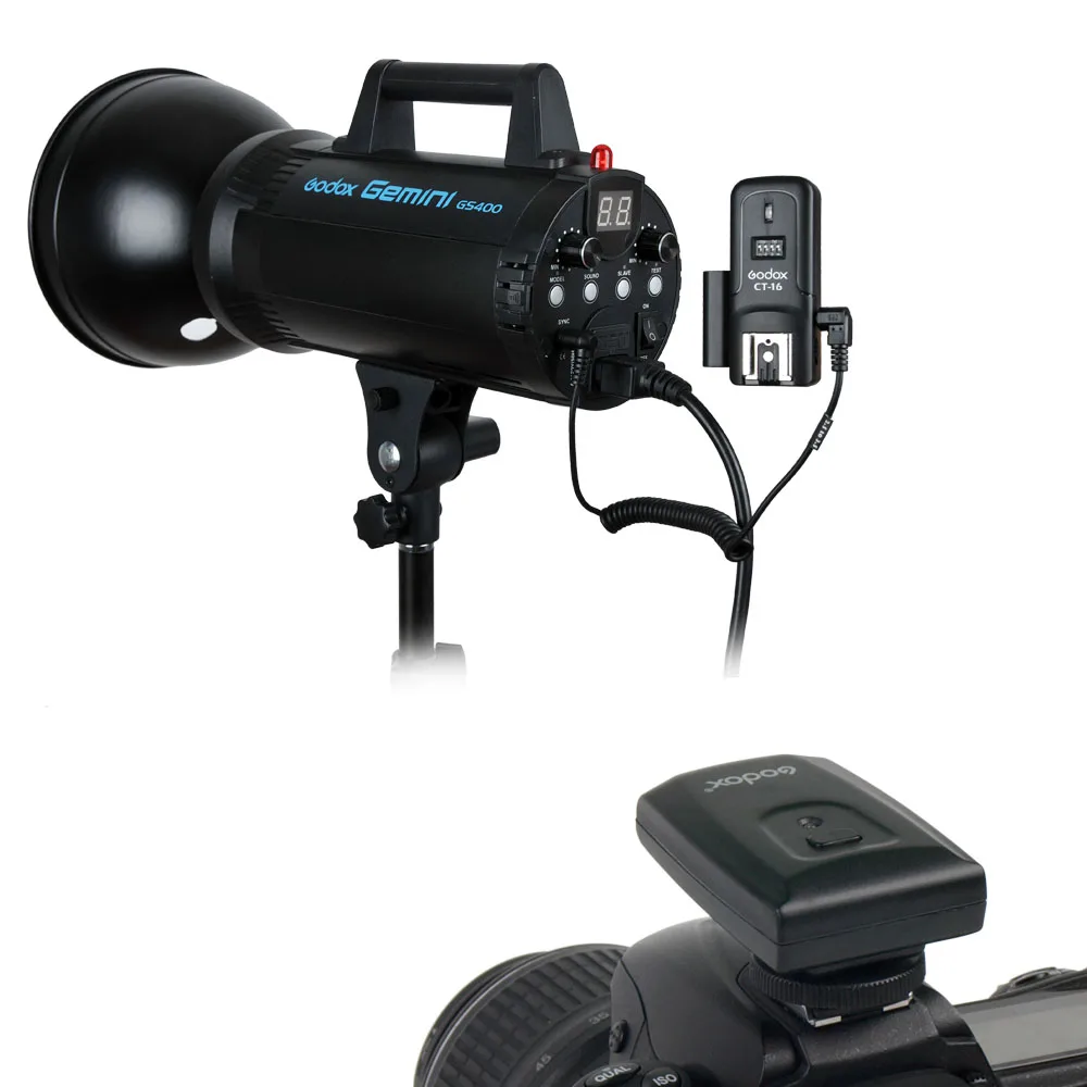 Godox CT-16 16 каналов беспроводной Радио Вспышка Speedlite триггер передатчик+ приемник набор для Canon Nikon Pentax студийная вспышка