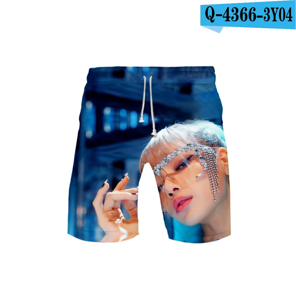 Черные розовые шорты с 3D-принтом Kill This Love, летние корейские шорты Idol, крутые спортивные шорты Kpop, модные повседневные шорты Moletom - Цвет: Q4366