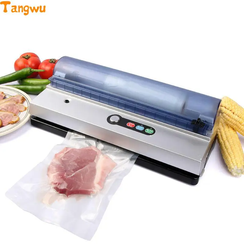 Free shipping Commercial food vacuum packaging machine for fully automatic small household sealing Vacuum Food Sealers free shipping full automatic dry wet dual purpose small household vacuum sealing machine plastic commercial food packaging