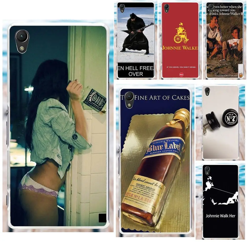 

MicroData Soft TPU Mobile Case For Sony Xperia Z Z1 Z2 Z3 Z4 Z5 compact Mini M2 M4 M5 T3 E3 XA Johnnie Walker Funny