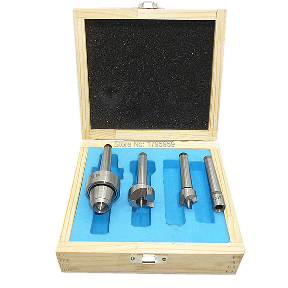 4pcs Set High Accuracy Live Center MT1 Live Center Wood Metalworking