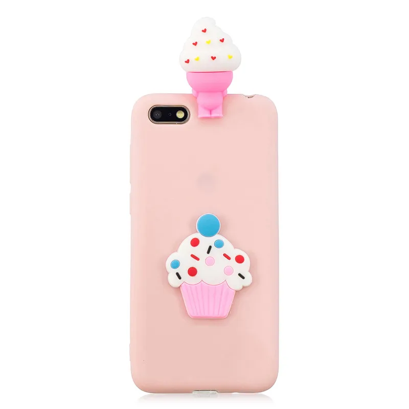3D Gấu Trúc Dễ Thương Kỳ Lân Xương Rồng Ốp Điện Thoại Vào Fundas Huawei Y5 2018 / Y5 Prime 2018 / Honor 7S Coque Nữ Trẻ pu case for huawei