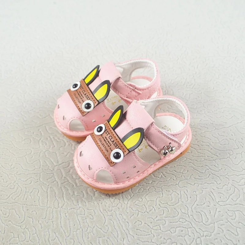 Новая летняя обувь для младенцев; сандалии с рисунками животных из мультфильмов; детские сандалии на мягкой подошве