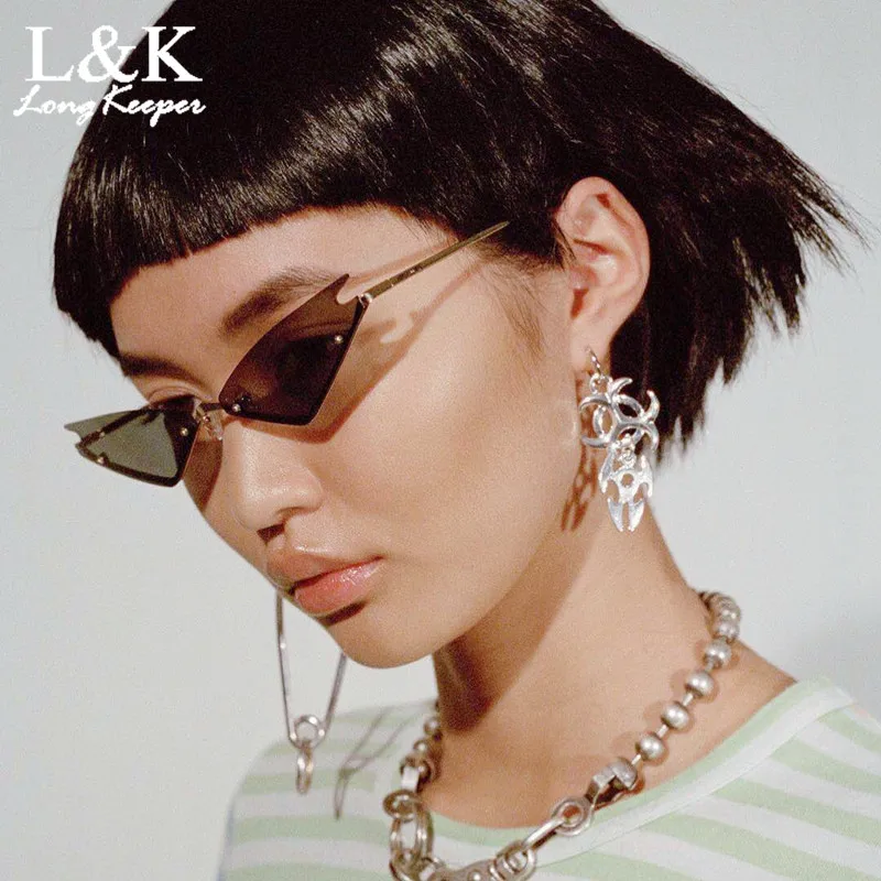 Cat Eye Sunglasses Women Luxury Female Sun Glasses Small Size Metal Unique Frame Mirror Ladies Shades 2018 Trending Eyewears