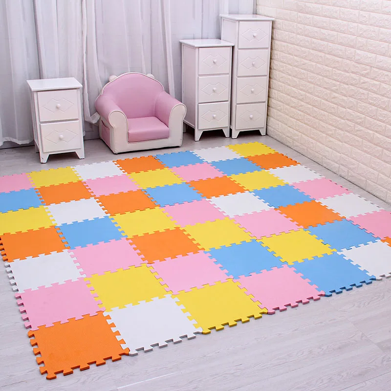baby EVA Foam Play Puzzle Mat 18 24 or 30 lot Interlocking Exercise Tiles Floor Carpet