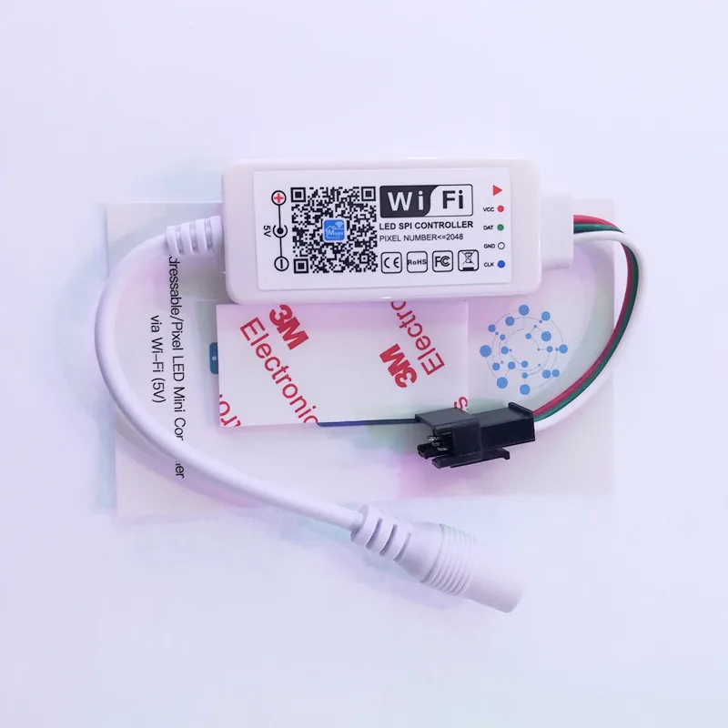 

DC5V 12V 24V Magic Color Pixel Mini LED WiFi RGB Controller for WS2811 WS2812B SK6812 UCS1903 SM16703 Full Color LED Strip light