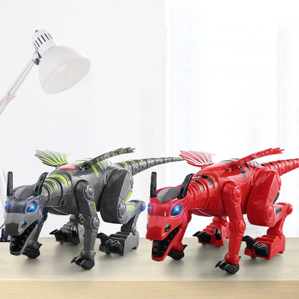 Игрушки MrY могут ходить со световыми эффектами Забавные игрушки электрические модельки динозавров игрушки Дети образовательная