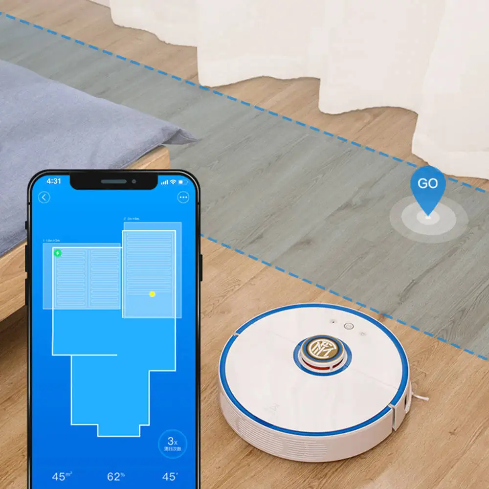 Робот пылесос Xiaomi MI Roborock S50 S51 S52 S55 для домашней автоматической уборки и