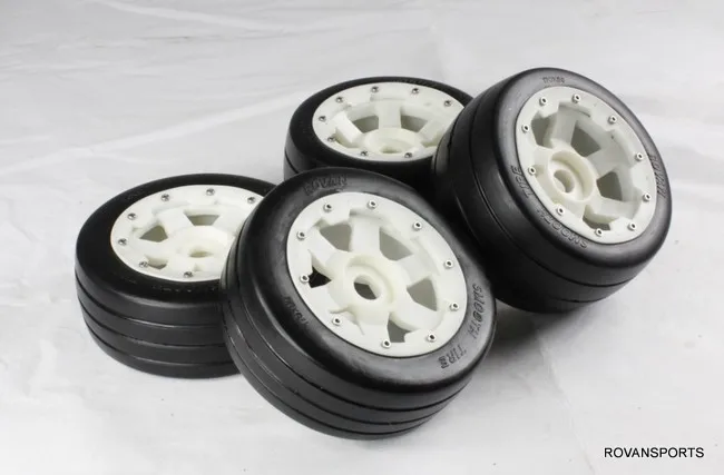 

baja slick tyre set with high strength nylon hub 85116