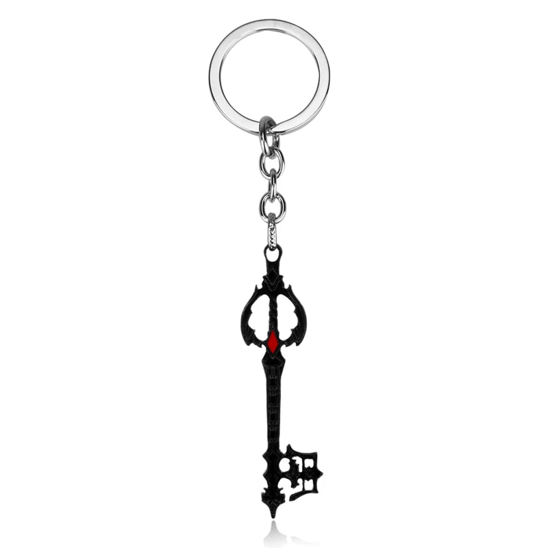 Игра Kingdom Hearts 3 Sora Key Keyblade оружие металлический кулон ожерелье декоративный брелок для ключей орнамент подарки косплей - Окраска металла: red