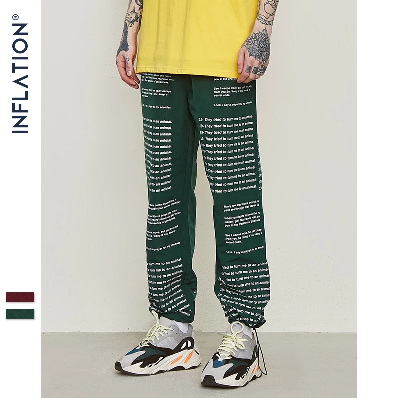 التضخم الكامل إلكتروني Sweatpants الرباط الكاحل السراويل الترنك 2019 الهيب هوب عارضة الذكور Tatical ركض السراويل 9347 S
