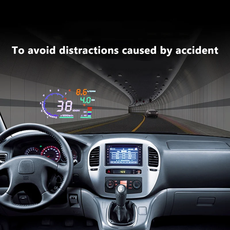 

5.5 Inch Hud Car Monitor Display Nanotechnology Eliminate Reflections Vehicle Monitor Display Rich Car Projector Safety Reminder
