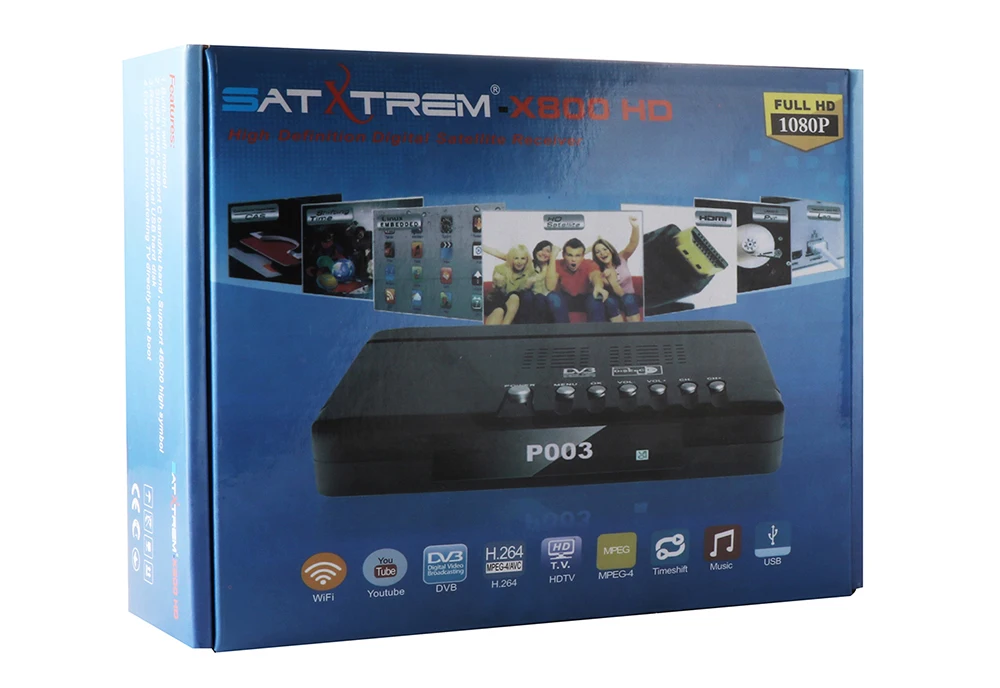 Satxtrem X800 HD спутниковый ресивер с Wifi MT7601 Cccam испанский рецептор Azamerica DVB S2 USB tv Turner ресивер Openbox