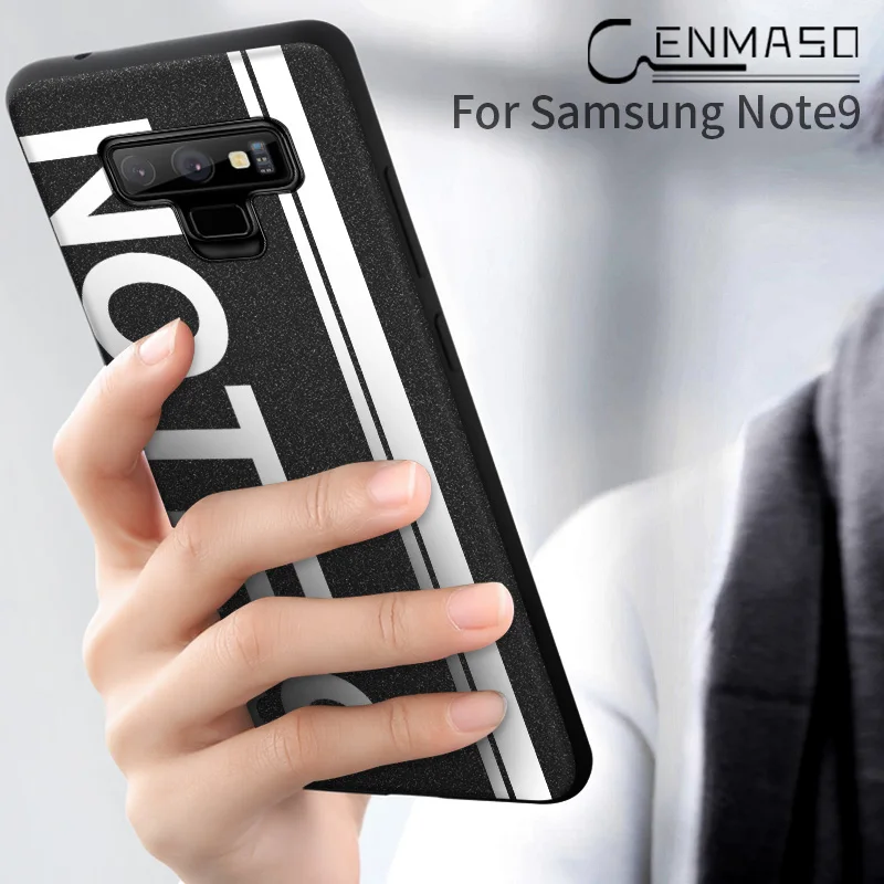 

For Samsung Galaxy Note 9 Case Dirt-resistant Geometric Case Multiple colors Offical Cenmaso Note9 Back Cover Fashion Phone Case