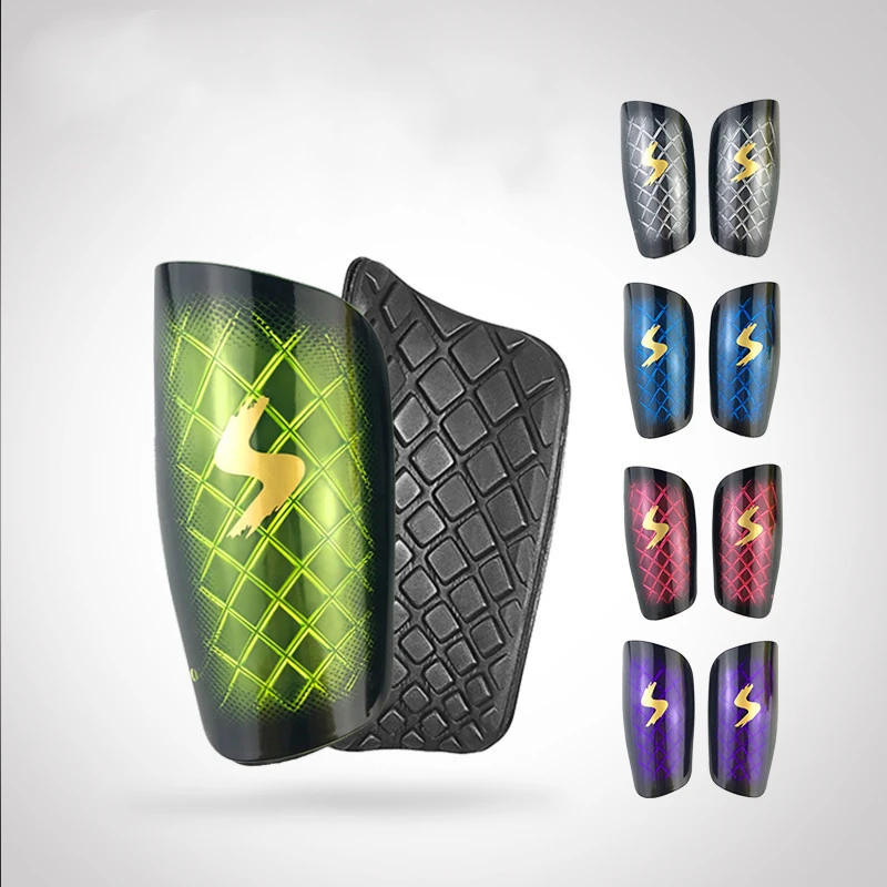 

1 Pair Football Soccer Shin Guard Diamond Pattern Transparent Shin Pads Leg Sleeves Calf Brace Sport Safety Protector for Adults