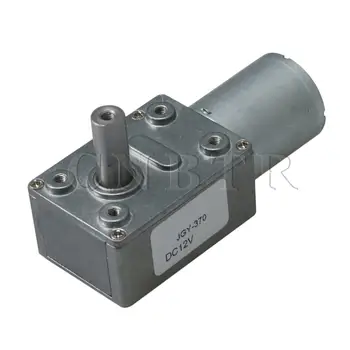 

CNBTR DC 12V Worm Geared Motor Reduction Motor Reversible 55RPM for Robots